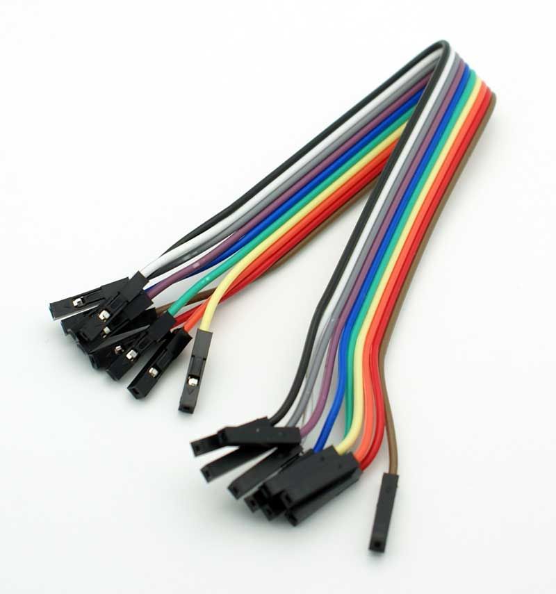 Breadboard jumper female-female
- for test wiring
Length: 20cm
Packaging: bulk 1 pc.