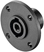 SPEAKON female 4-pin plug, panel mountable, round
Packaging: bulk 1 pc.