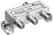 Indoor CATV splitter, 3 outputs, 5-1000MHz
Packaging: bulk 1 pc.