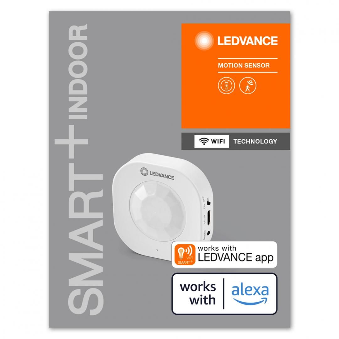 Senzor de miscare Ledvance SMART+ WiFi, 72x31x24mm, Alb, baterie reincarcabila prin cablu USB-C inclus, autonomie ~6 luni_3