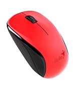 MOUSE Genius,  NX-7000 , PC sau NB, wireless, 2.4GHz, optic, 1200 dpi, butoane/scroll 3/1, , rosu,  31030027403  (include TV 0.18lei)