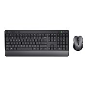 Trust Trezo Kit Tastatura + Mouse Wireless   Sustainability Plastic material ABS Sustainability method PCR Recycled content % 85 %   Compatibility Compatible Device Types pc, laptop Compatible Consoles no Compatible Software Platforms Windows, MacOS, Chrome OS