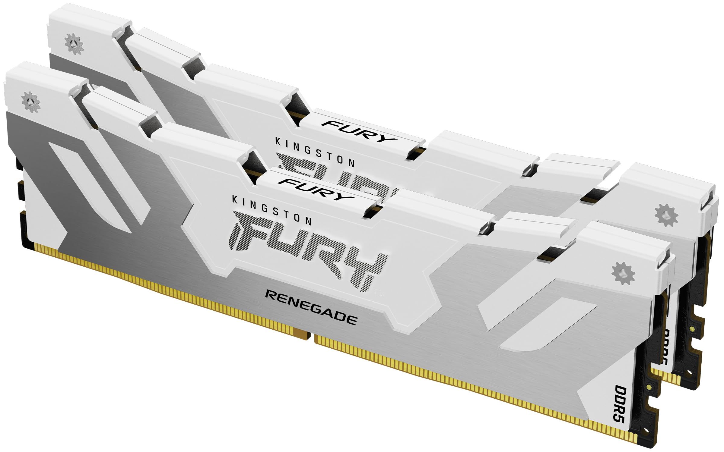Memorie RAM Kingston, DIMM, DDR5, 32GB, 6400MHz, CL32, 1.35V, FURY Renegade White_1