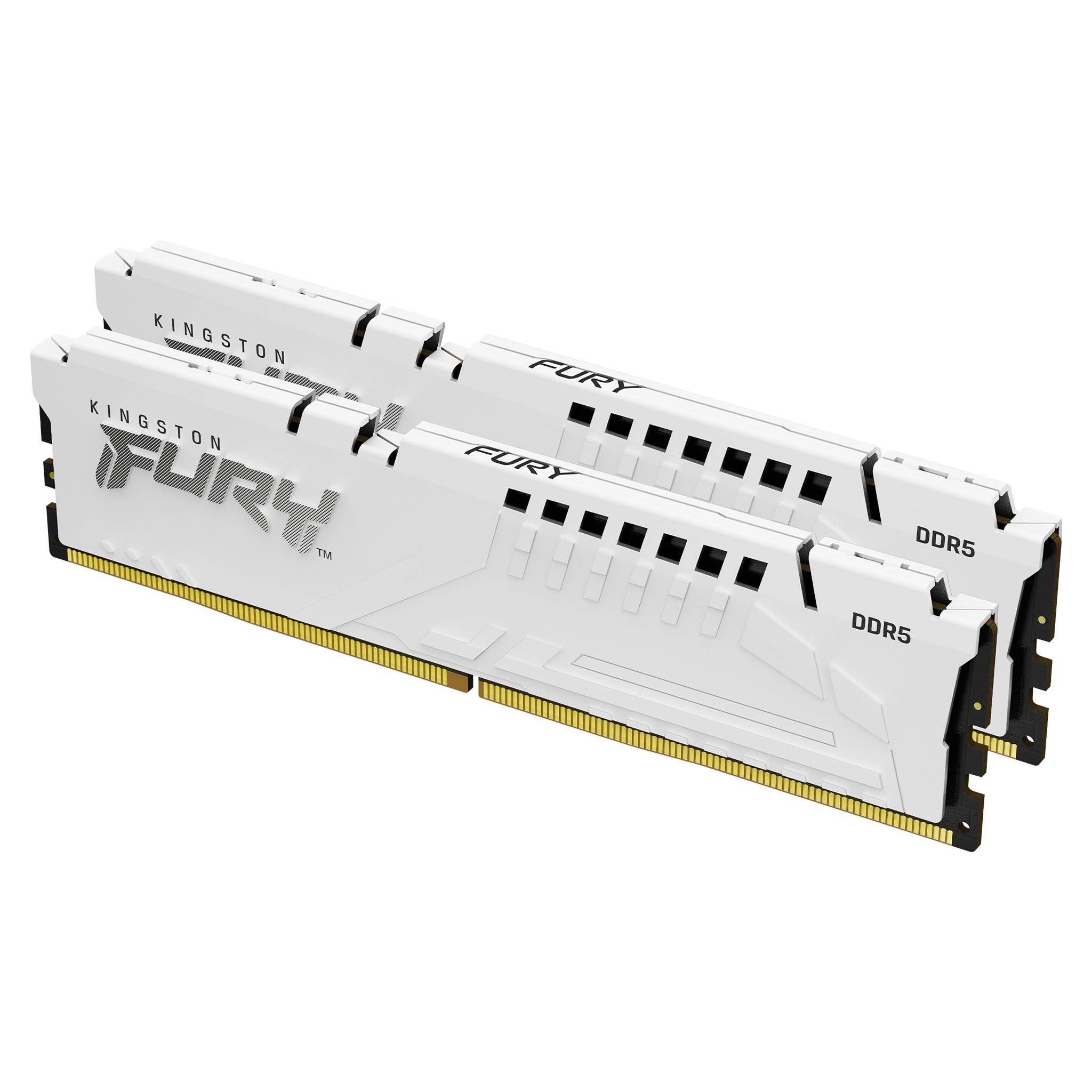 Memorie RAM Kingston, DIMM, DDR5, 64GB, 5600MHz, CL36, 1.35V, FURY Beast White, Kit of 2_2