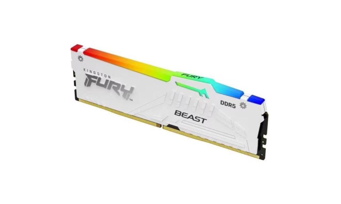 Memorie RAM Kingston, DIMM, DDR5, 16GB, 5600MHz, CL40, 1.35V, FURY Beast White, RGB_2