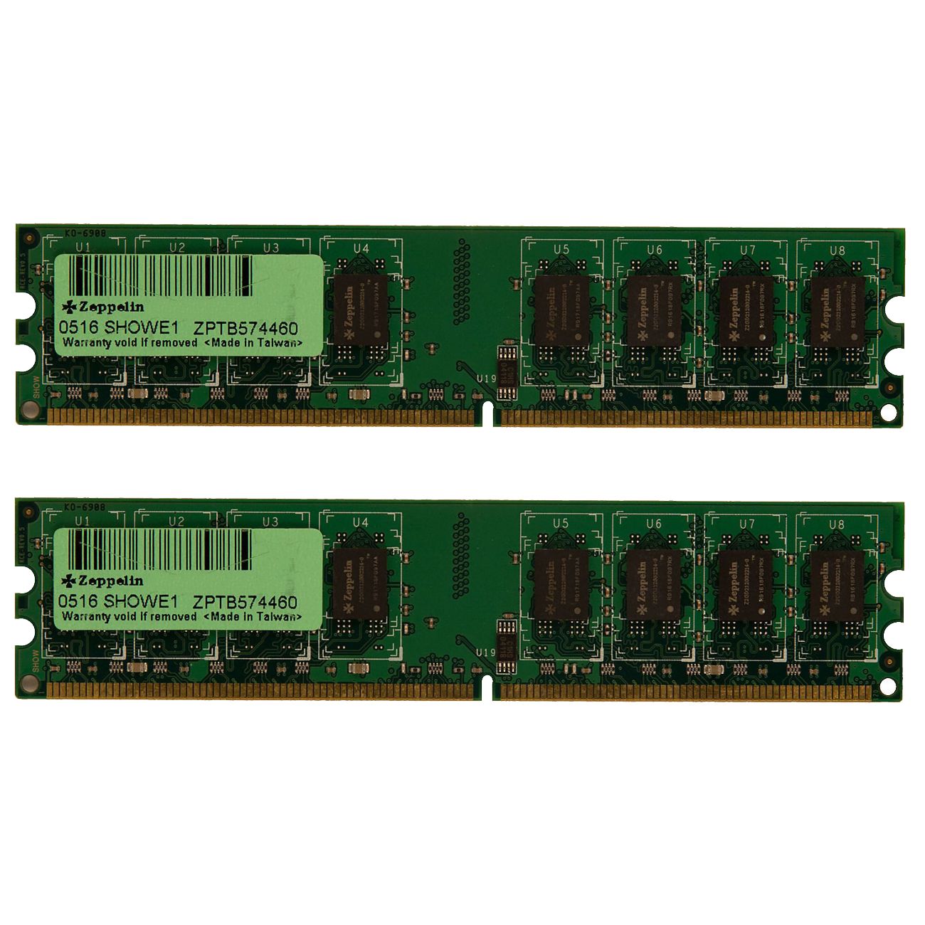 Memorii ZEPPELIN DDR2 4 GB, frecventa 800 MHz, 2 GB x 2 module, 