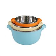 SET 3 CASEROLE TERMICE 2+4+6L,BELLY BLUE, ART OF DINING BY HEINNER