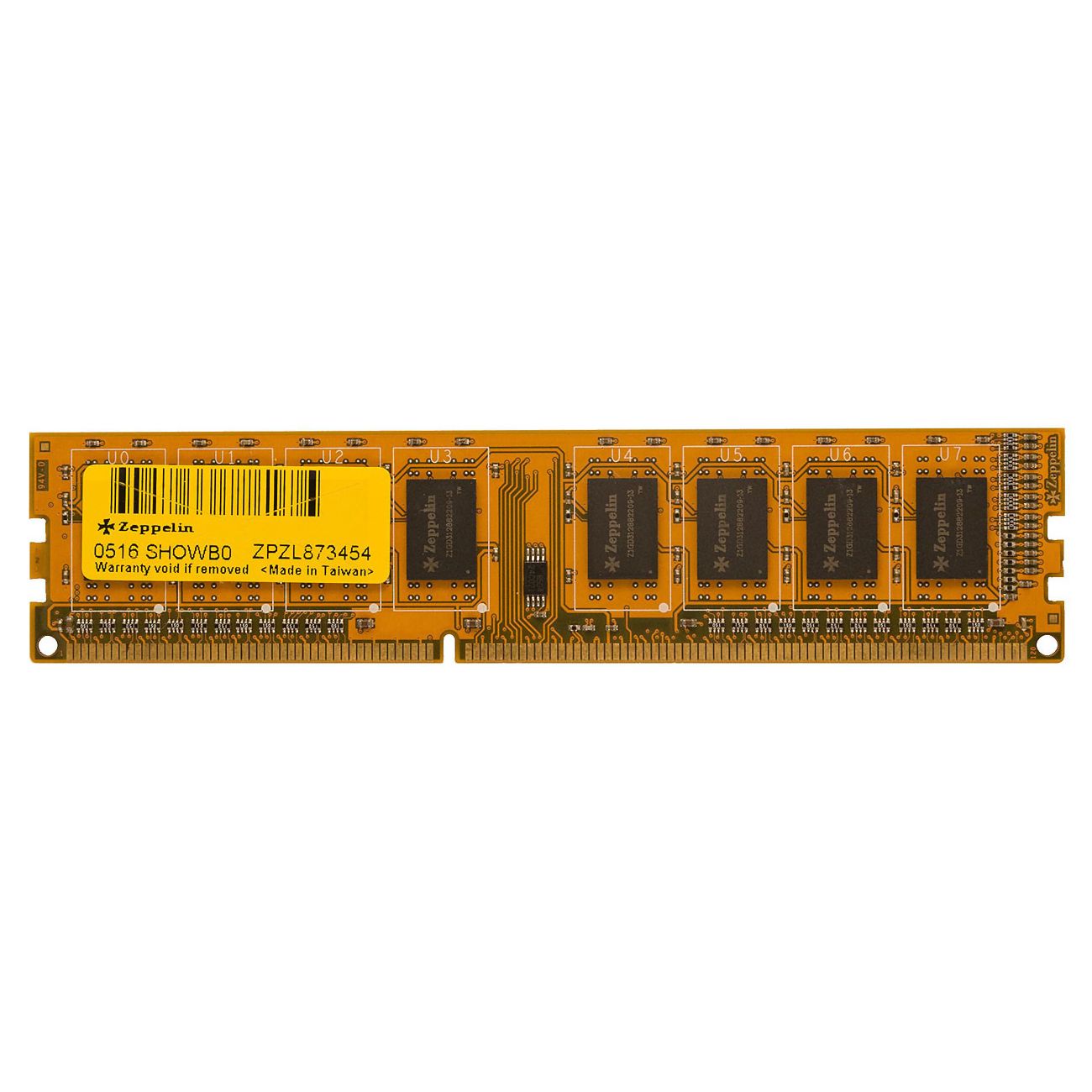 Memorii ZEPPELIN DDR3 4 GB, frecventa 1600 MHz, 1 modul,  ZE-DDR3-4G1600b 