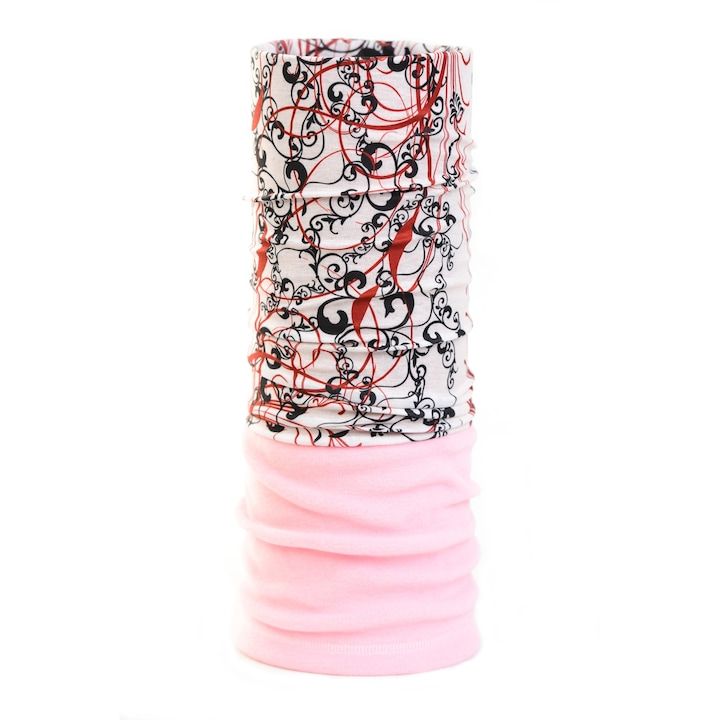 Bandana tubulara multifunctionala cu fleece(polar), material moale si respirabil, transfer termic si de umiditate foarte bun, mentine temperatura corpului si se usuca foarte repede, bandana multifunctionala se poate purta in peste 10 moduri diferite, ideal