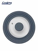 GLASS LID WITH ADJUSTABLE SILICONE EDGE ON 3 SIZES, 28/30/32 CM, Material: heat-resistant glass +  sicone for rim  and  handle Sizes: 28/30/32 cmWeight: 808 gr.The lid can be used in the oven up to 240°C and in the freezer up to -40°C .This lid is adaptable for the sizes : 28, 30 and 32 cm and can