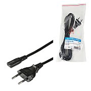 CABLU alimentare LOGILINK casetefon, 3m, intrare Euro plug, iesire C7, 10A, testat VDE, black,  CP145  (include TV 0.18lei)