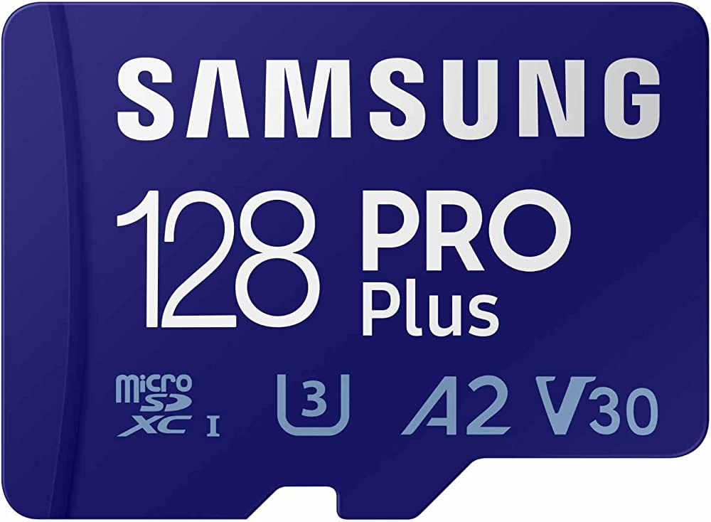 SAMSUNG PRO Plus 128GB microSD UHS-I U3 Full HD 4K UHD 180MB/s Read 130MB/s Write Memory Card Incl. SD-Adapter 2023_1