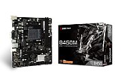 Placa de baza Biostar B450MHP, socket AM4, 2x DDR4 UDIMM, 4x SATA, 12x USB-A, mATX