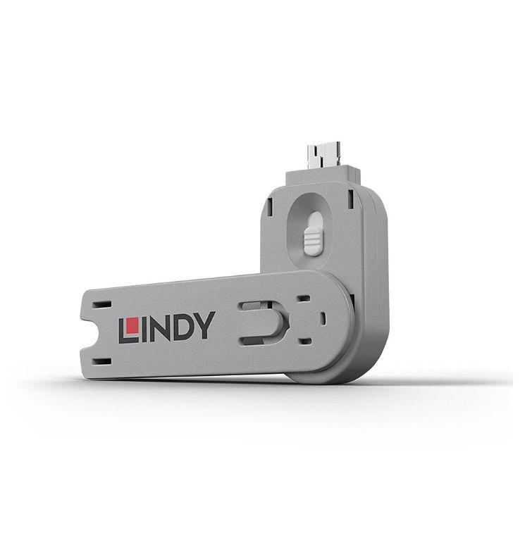 Lindy USB Type A Port Blocker Key, alb_1