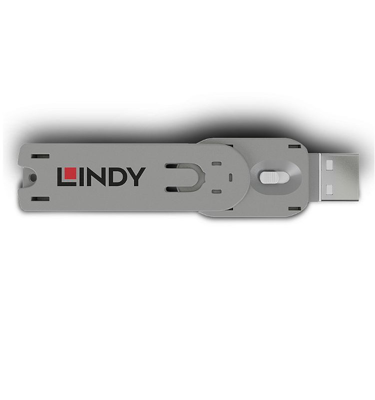 Lindy USB Type A Port Blocker Key, alb_2