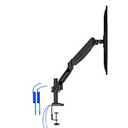 Brat sustinere AD110DX AOC 2 monitoare cu dimensiune maxima 27 , fixare de birou, pivot 360gr, raza larga de inclinare, flexibilitate, inaltime 230 mm, material aluminiu, culoare negru