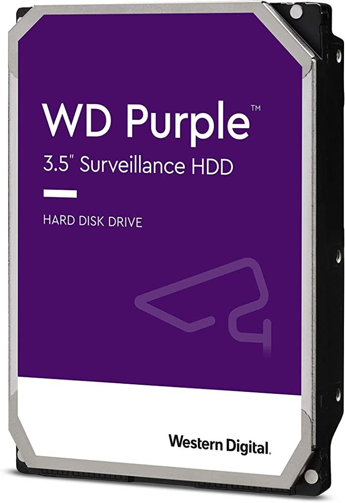 HDD Video Surveillance WD Purple 2TB CMR, 3.5'', 256MB, 5400 RPM, SATA, TBW: 180