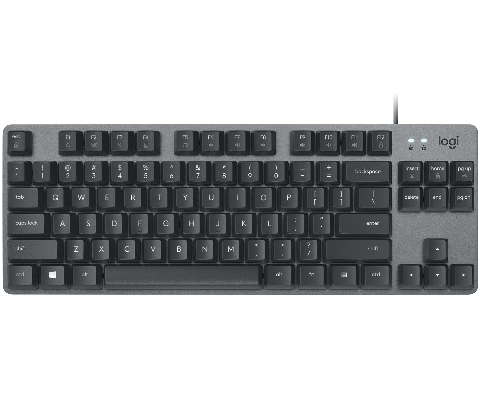 Logitech Keyboard K835 TKL MECHANICAL TTC Red [DE] graphite  TTC Red, linearer Mechanismus, reaktionsschnel
