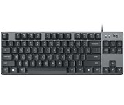 Logitech Keyboard K835 TKL MECHANICAL TTC Red [DE] graphite  TTC Red, linearer Mechanismus, reaktionsschnel