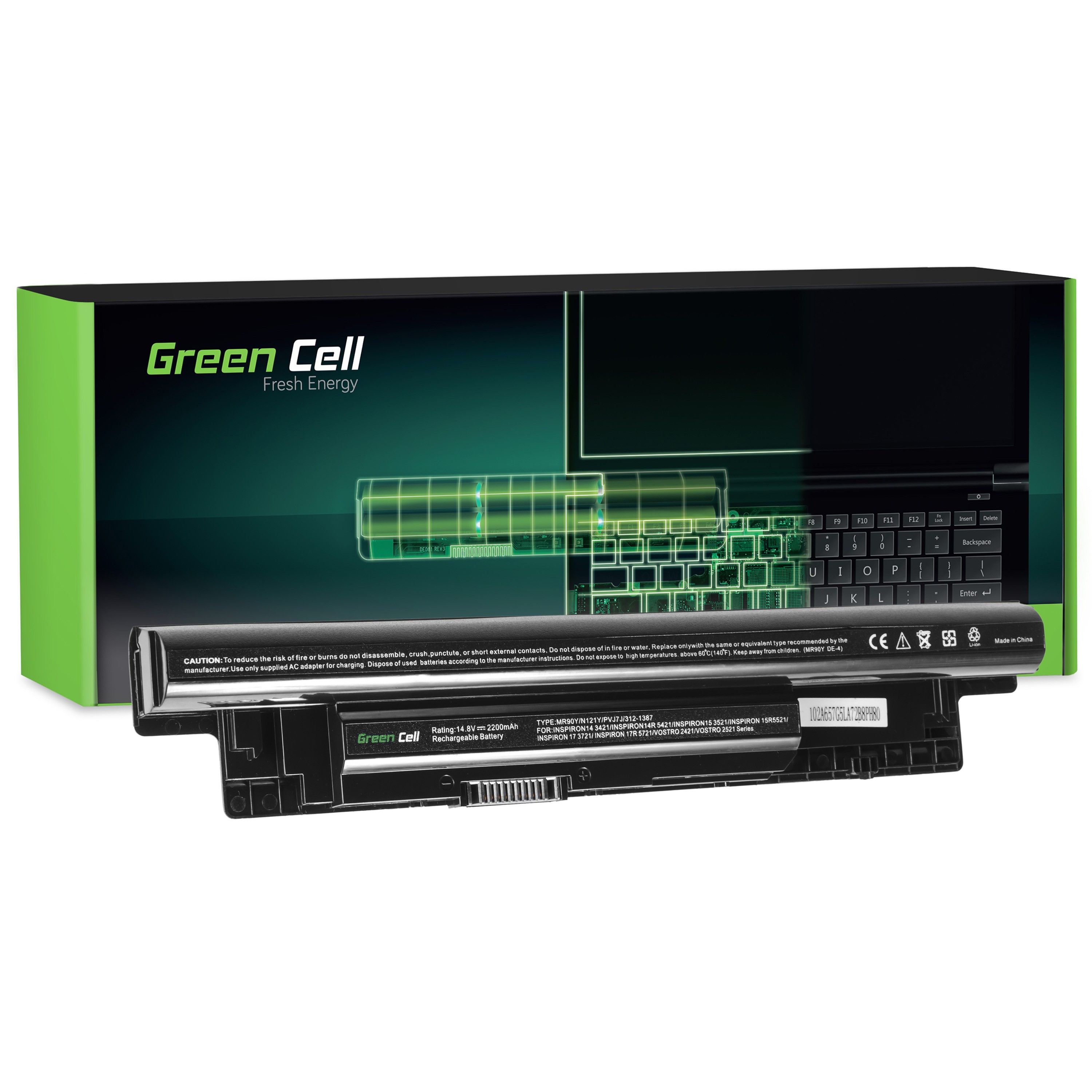 GREENCELL DE69ULTRA Acumulator Green Cell ULTRA MR90Y XCMRD pentru Dell Inspiron 15 3521 3537 15R 55_1