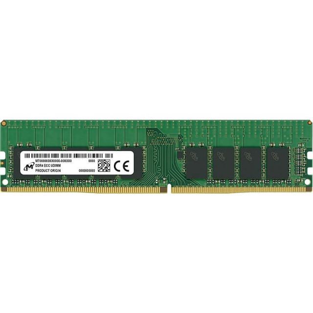 Micron DDR4 ECC UDIMM 16GB 1Rx8 3200 CL22 (16Gbit) (Single Pack), EAN: 649528929426_1
