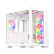 Case MV8(ATX) WHITE, F&L SIDE PANEL: TEMPERED GLASS
