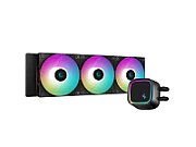 COOLERE  DeepCool LE720, skt. Universal racire lichid, 3x vent. 120mm, 2250 rpm, negru, RGB,  R-LE720-BKAMMN-G-1  (timbru verde 2.00 lei)