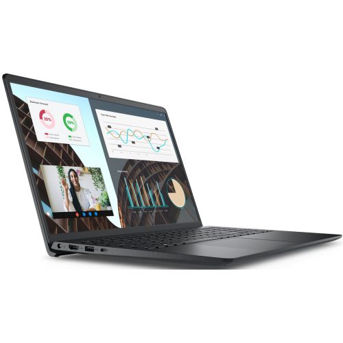 Laptop Dell Vostro 3530, 15.6 inch FHD (1920 x 1080) 120Hz 250 nits WVA Anti- Glare LED Backlit Narrow Border Display, Carbon Black Palmrest without Finger Print Reader, Carbon Black, 13th Generation Intel Core i7-1355U (12 MB cache, 10 cores, 12 threads, up to 5.00 GHz), Intel(R) Iris(R) Xe_4