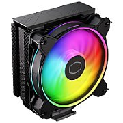 COOLERE Cooler Master Hyper 212 Halo Black, 4HP,Halo2 12025 ARGB ,Black Paint Heat Pipe,Black Cover,PWM,w/o controller,  RR-S4KK-20PA-R1  (timbru verde 0.8 lei)