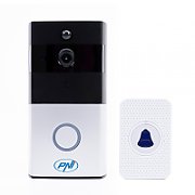 Interfon video inteligent PNI SafeHome PT710B WiFi HD, P2P, acumulator si Sonerie 36 melodii inclusa, aplicatie dedicata Tuya Smart, integrare in scenarii si automatizari smart cu alte produse compatibile Tuya, Monitorizare exterioara, Alarma, Stocare fotografii, Inregistrare video, aLIMENTARE: 5V