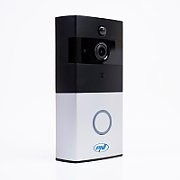 Interfon video inteligent PNI SafeHome PT710B WiFi HD, P2P, acumulator si Sonerie 36 melodii inclusa, aplicatie dedicata Tuya Smart, integrare in scenarii si automatizari smart cu alte produse compatibile Tuya, Monitorizare exterioara, Alarma, Stocare fotografii, Inregistrare video, aLIMENTARE: 5V