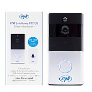 Interfon video inteligent PNI SafeHome PT710B WiFi HD, P2P, acumulator si Sonerie 36 melodii inclusa, aplicatie dedicata Tuya Smart, integrare in scenarii si automatizari smart cu alte produse compatibile Tuya, Monitorizare exterioara, Alarma, Stocare fotografii, Inregistrare video, aLIMENTARE: 5V