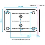 PNI Yala electromagnetica H1073A din otel, cu butuc Fail Secure NO, Se potriveste solutiilor de interfon cu intercom sau sistemelor de control acces, Alimentare: 12V, 1A, carcasa din otel inoxidabi, Dust proof, Watwr resistant 100l/min, Dimensiuni: 129x105x39mm, greutate: 1117g, 3 chei.