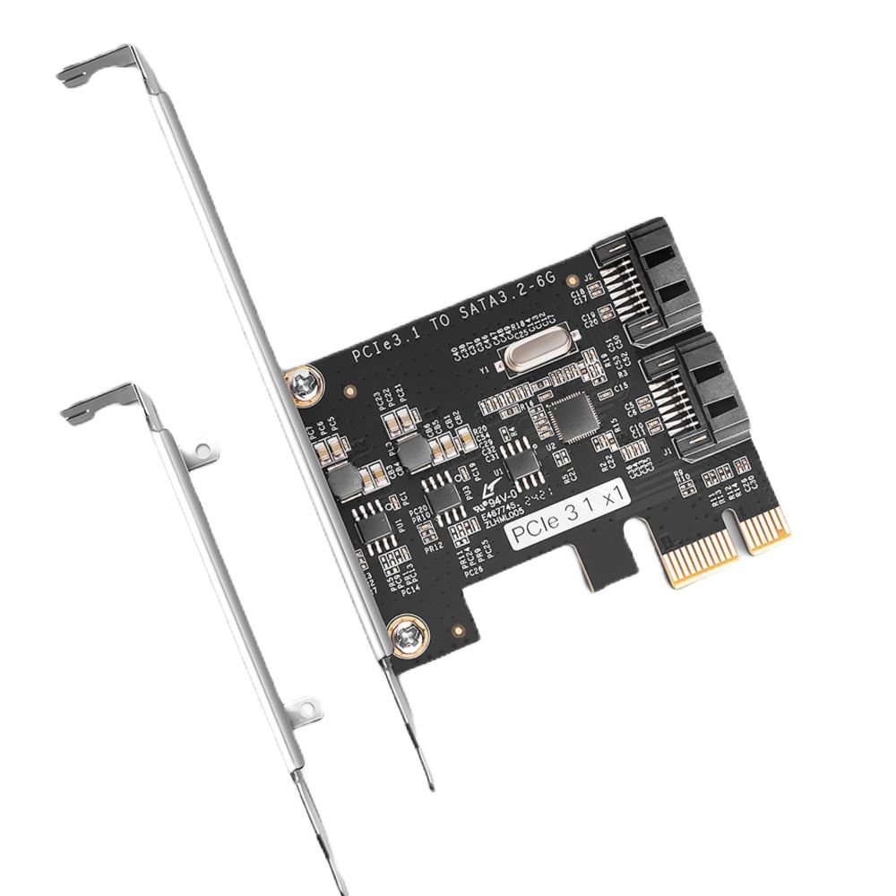 PCI-Express Gigabit, 2x SATA 6G port, Chipset Jmicron JMB582_2