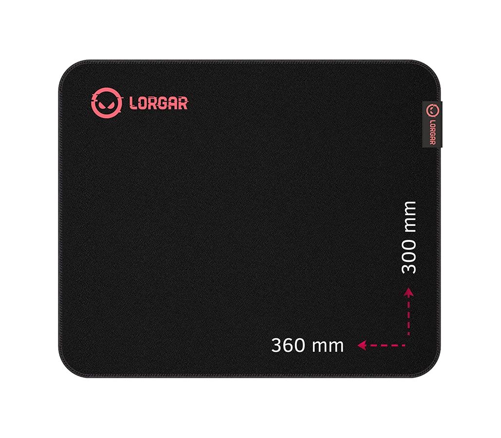 Lorgar Steller 913, Gaming mouse pad, High-speed surface, anti-slip rubber base, RGB backlight, USB connection, Lorgar WP Gameware support, size: 360mm x 300mm x 3mm, weight 0.250kg