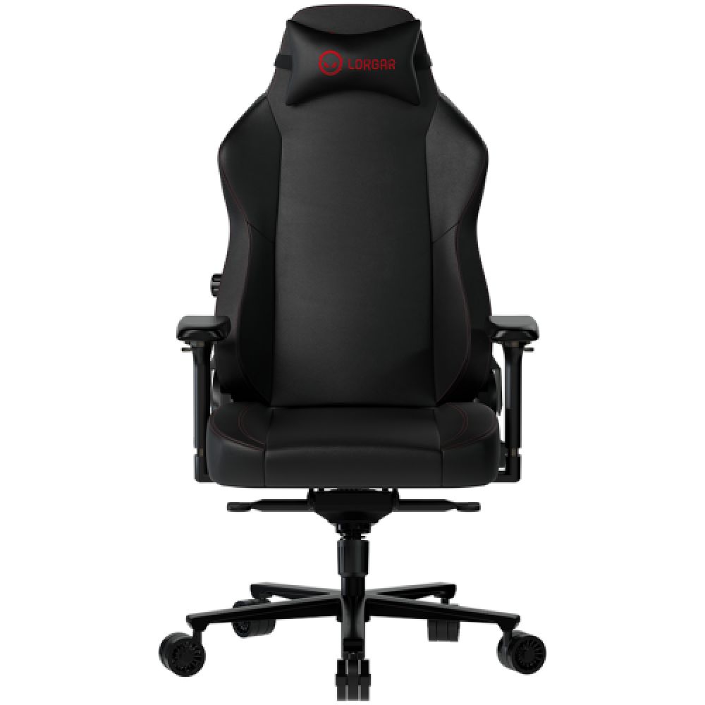LORGAR Embrace 533, Gaming chair, PU eco-leather, 1.8 mm metal frame, multiblock mechanism, 4D armrests, 5 Star aluminium base, Class-4 gas lift, 75mm PU casters, Black_1