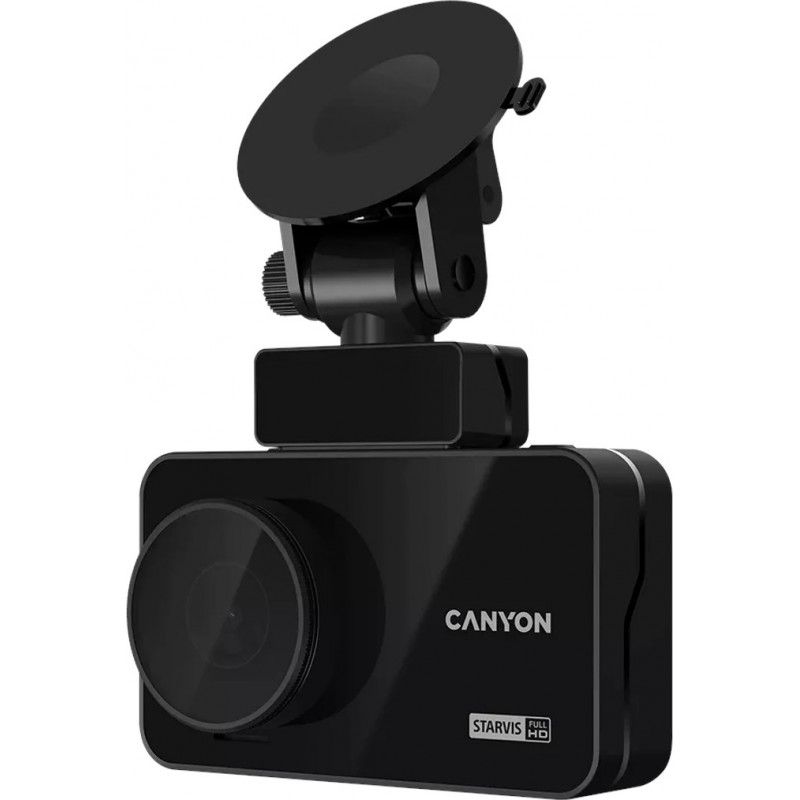 Canyon RoadRunner CDVR-10GPS, 3.0'' IPS (640x360), FHD 1920x1080@60fps, NTK96675, 2 MP CMOS Sony Starvis IMX307 image sensor, 2 MP camera, 136° Viewing Angle, Wi-Fi, GPS, Video camera database, USB Type-C, Supercapacitor, Night Vision, Motion Detectio