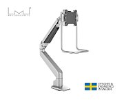 Suport Monitor Gas Lift Multibrackets MB-2598 cu maner, 15  - 32  , min.2 - max.10 kg, argintiu