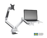 Suport monitor si laptop cu gas Multibrackets MB-1898, 15 - 32 , min 2 kg - max 10 kg, Alb