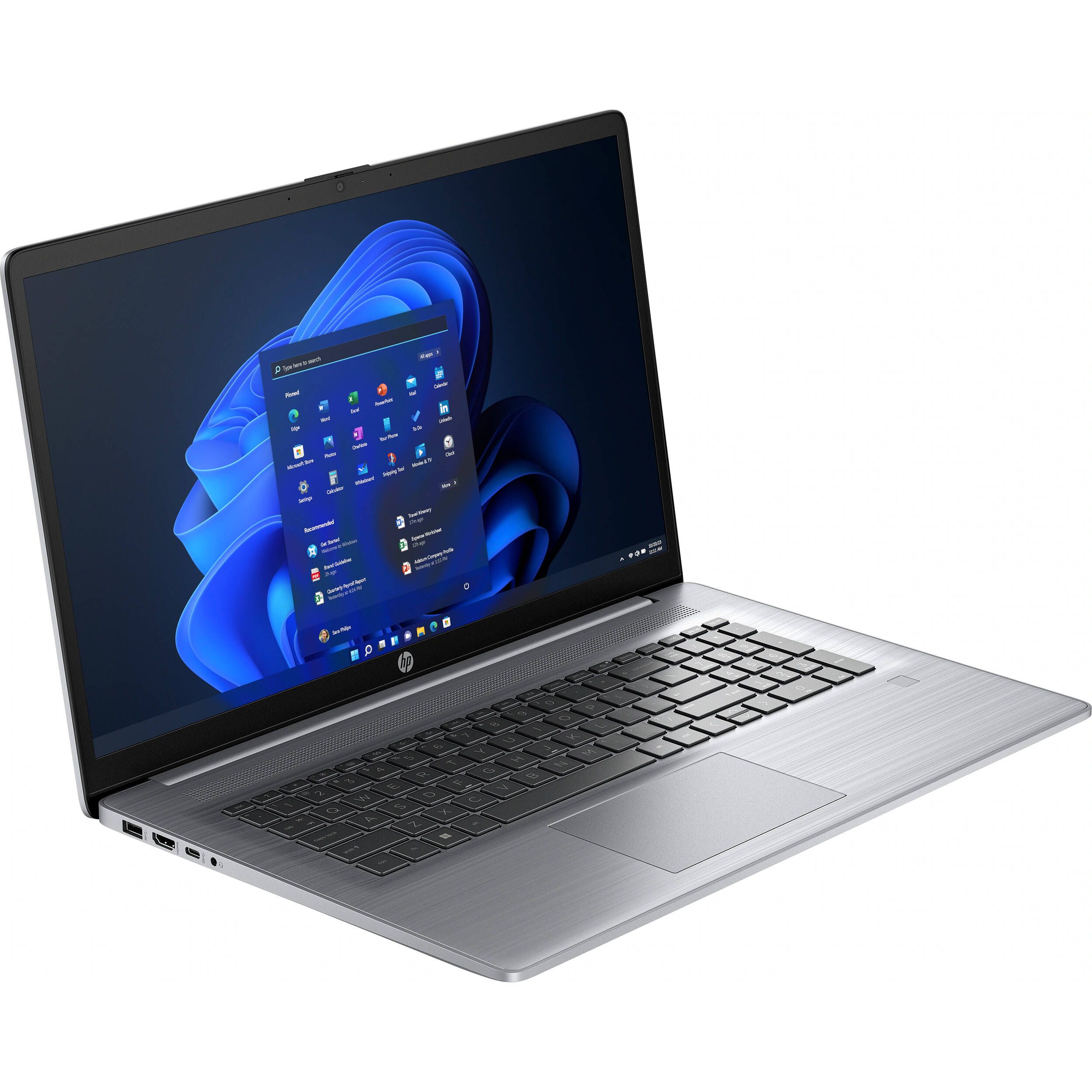 Laptop HP ProBook 470 G10, 17.3 inch FHD (1920x1080) LED Anti-Glare UWVA 300 nits, Intel Core i5-1335U 10-Core (1.3GHz, up to 4.6GHz, 12MB), video dedicat DSC MX550-2GB GDDR6, RAM 16GB DDR4 3200MHz (1x16GB), SSD 512GB PCle NVMe + 1TB 5400RPM, no ODD, Boxe stereo integrate, 2W/4ohm audio, Webcam HD_2