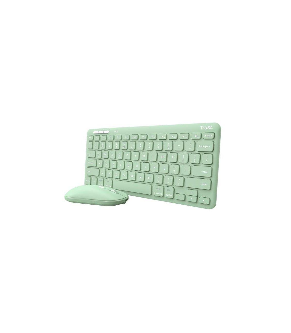 TRUST LYRA Wireless and rechargeable Keyboard & Mouse GREEN US_1