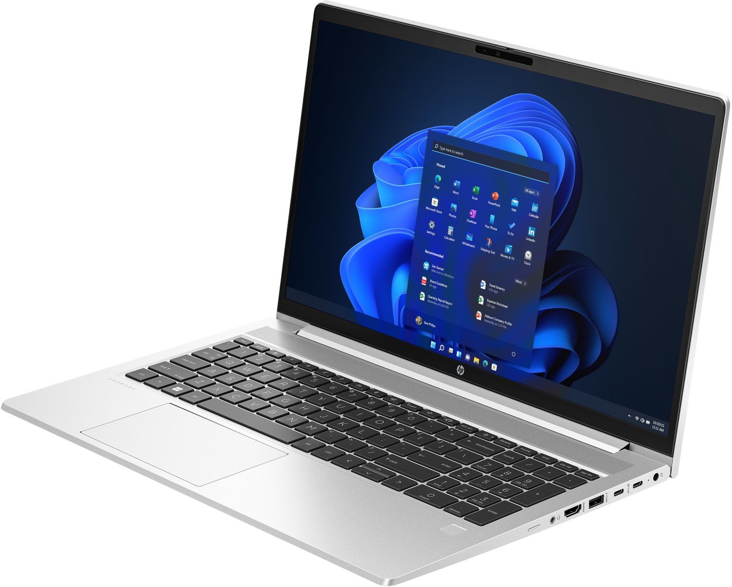 Laptop HP ProBook 450 G10 cu procesor Intel Core i7-1355U 10-Core (1.7GHz, up to 5.0GHz, 12MB), 15.6 inch FHD, NVIDIA RTX 2050- 4GB GDDR6, 16GB DDR4, SSD, 512GB PCIe NVMe, Free DOS, Pike Silver, 3yw_2