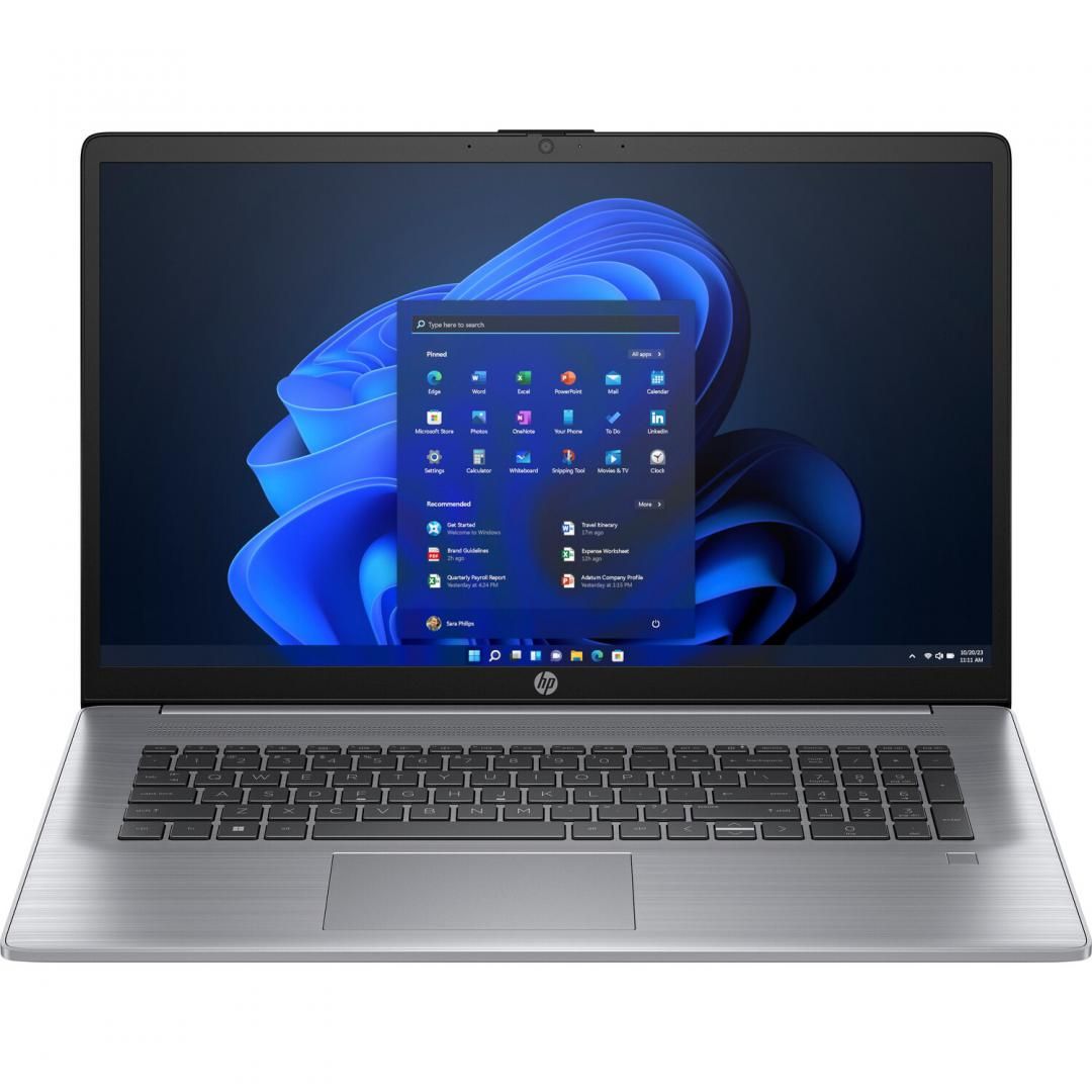 Laptop HP ProBook 470 G10 cu procesor Intel Core i7-1355U 10-Core (1.7GHz, up to 5.0GHz, 12MB), 17.3 inch FHD, DSC MX550-2GB GDDR6, 16GB DDR4, SSD, 1TB PCIe NVMe, Windows 11 Pro 64bit, Asteroid Silver_1