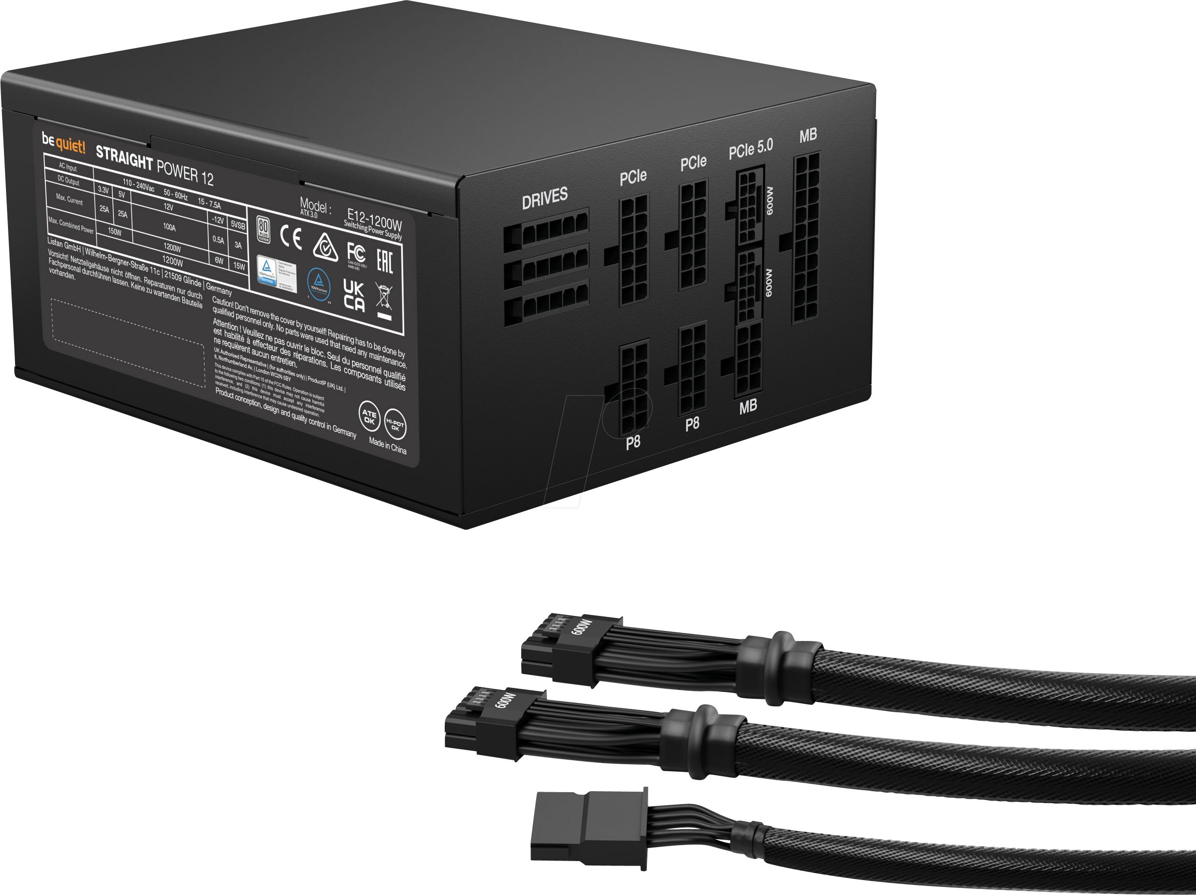 BE QUIET Straight Power 12 1200W platinum ATX power supply