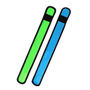 BRATARA LED LOGILINK, cu clips, 2 bucati, nailon, 3 moduri lumina, rezistent la apa, bat. CR2032, 34x4cm, 30g, albastru si verde, LED015 