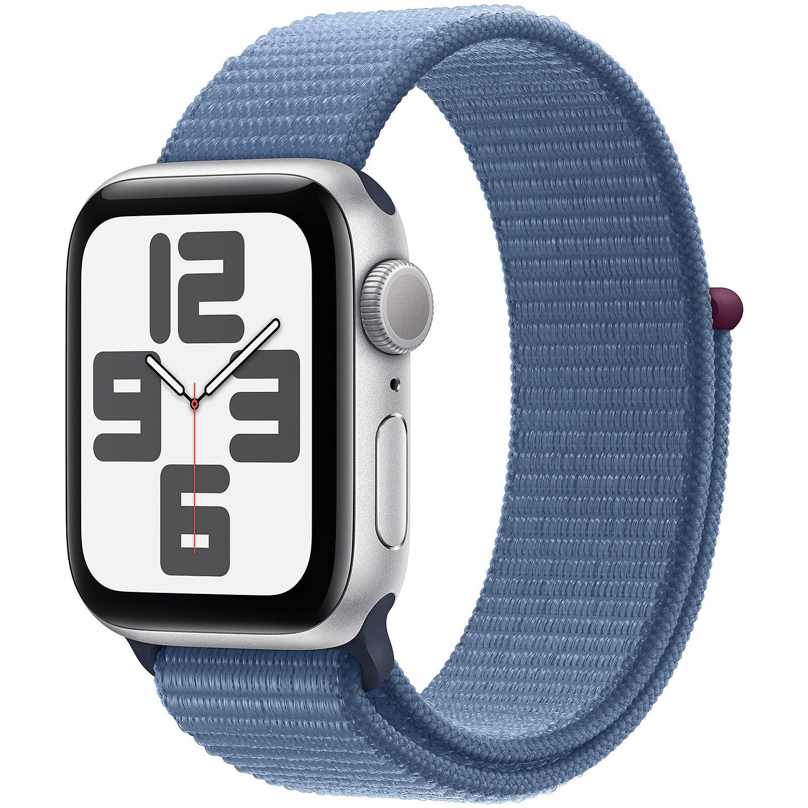 Apple Watch SE (2023) silver aluminium  40mm winter blue sport loop_1