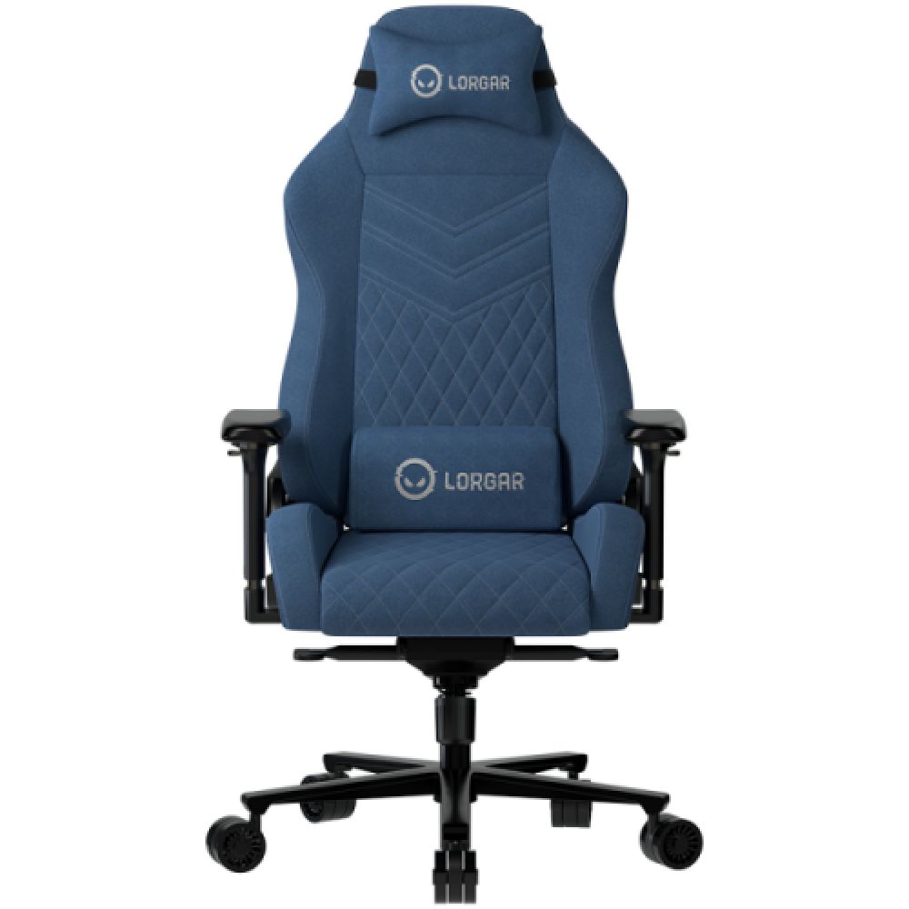 LORGAR Ace 422, Gaming chair, Anti-stain durable fabric, 1.8 mm metal frame, multiblock mechanism, 4D armrests, 5 Star aluminium base, Class-4 gas lift, 75mm PU casters, Blue_1