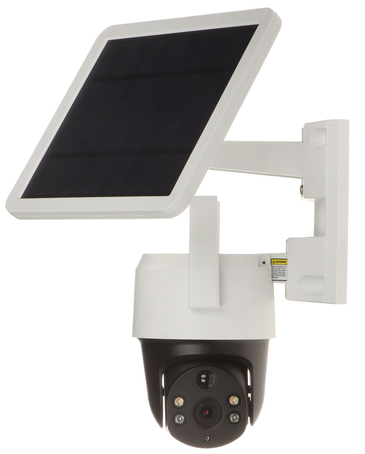 Camera de supraveghere Dahua SD2A400HB-GN-AGQ-PV-SP-EAU4G cu panou solar > Suportă energia solară, făcându-l ideal pentru utilizare în locații care au dificultăți de acces la electricitate și rețea. > Senzor CMOS de 4 MP 1/2,8 , luminanță scăzută și definiție înaltă > Codec H.265 care acceptă un