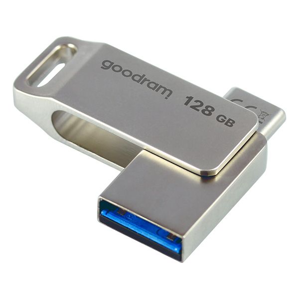 GOODRAM 128GB PENDRIVE USB 3.2 Gen.1 oraz USB-C OTG Silver ODA3-1280S0R11
