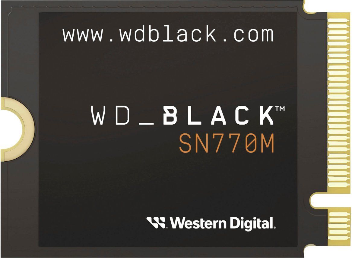 WD SSD WD Black SN770M 500GB M.2 2230 PCIe Gen4 x4 NVMe, Read/Write: 5000/4000 MBps, IOPS 460K/800K, TBW: 300